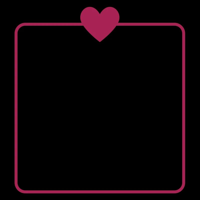 Frame Heart Square Photo Frame Shape Round Corners