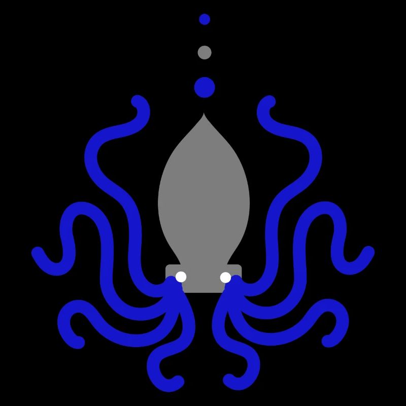 Octopus Octopus Blue Grey Animation