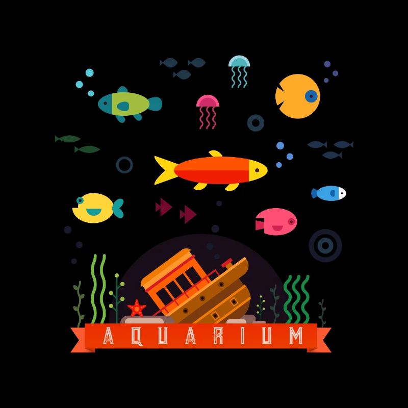 Aquarium colorful fish