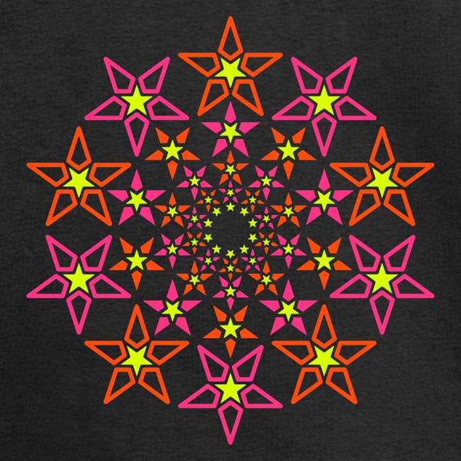 stella frattale 3 colori neon