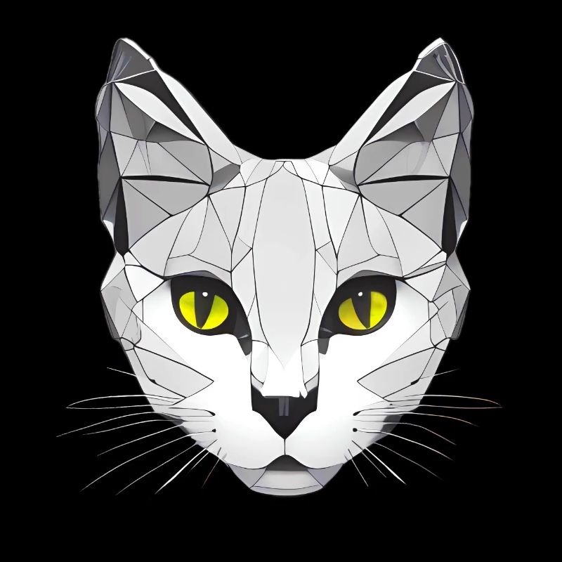 Cat Graphique Low Poly