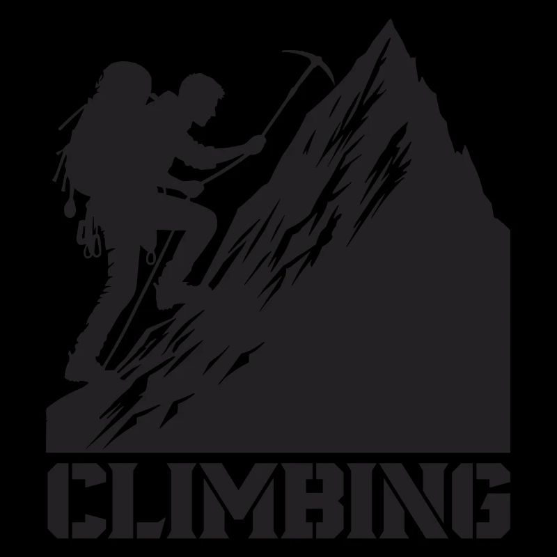 bergsteiger climbing