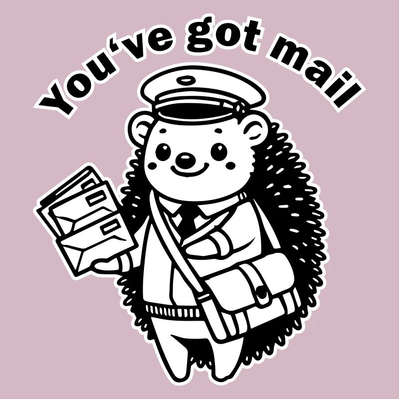Facteur Hérisson - Design « Vous avez du courrier »