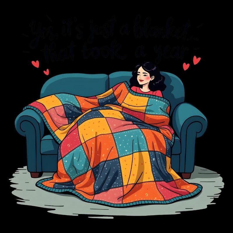 Quilting Sewing - Self-Sewn Blanket