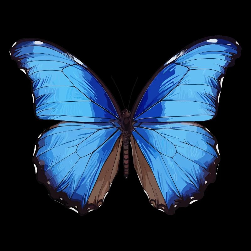 Morpho Papillon Bleu