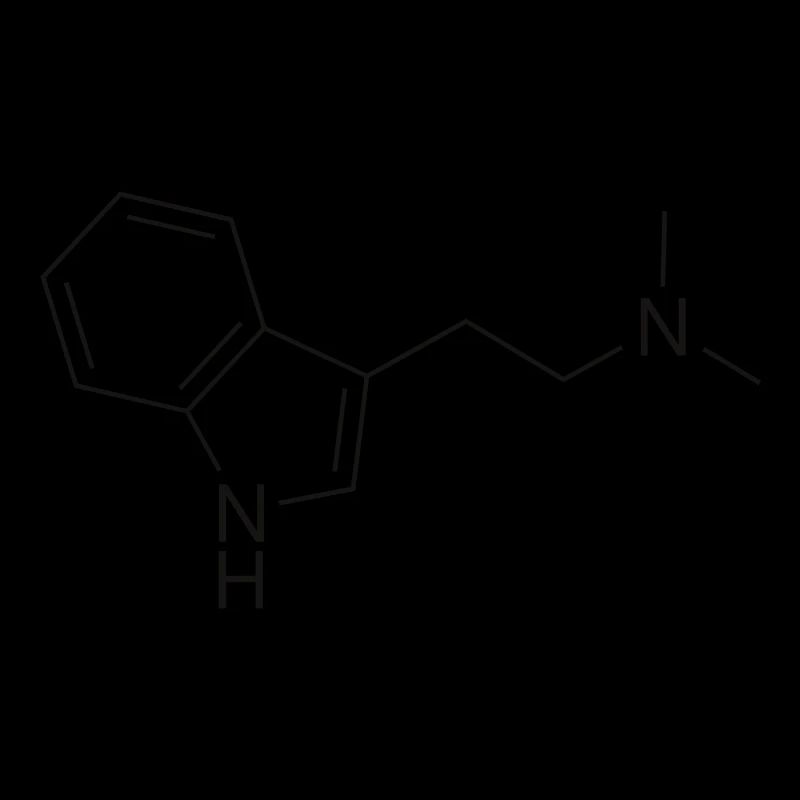Molécule DMT - noir