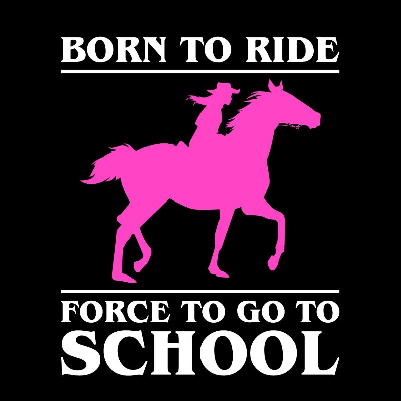 Né pour rouler forcé au travail Cavalier de l’école