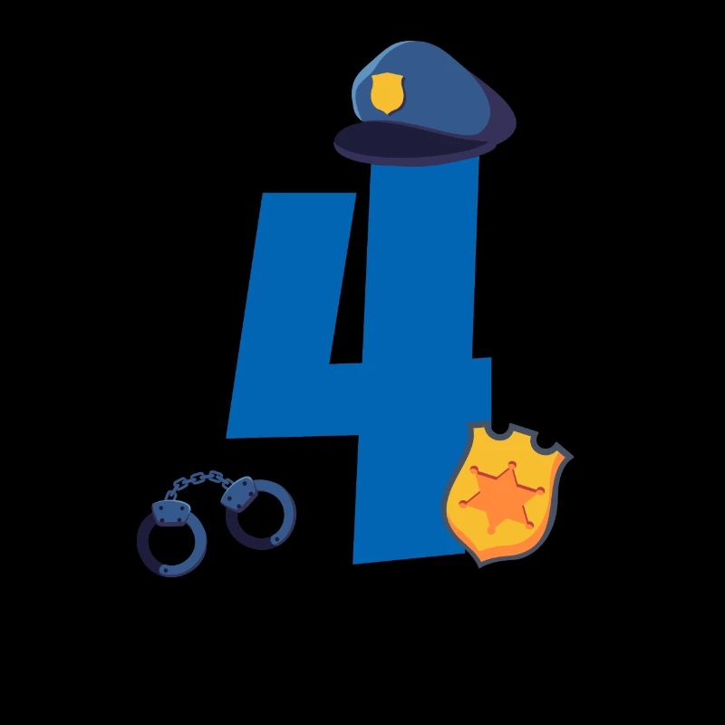 Kindergeburtstag Polizist 4 Jahre Kinder Polizei