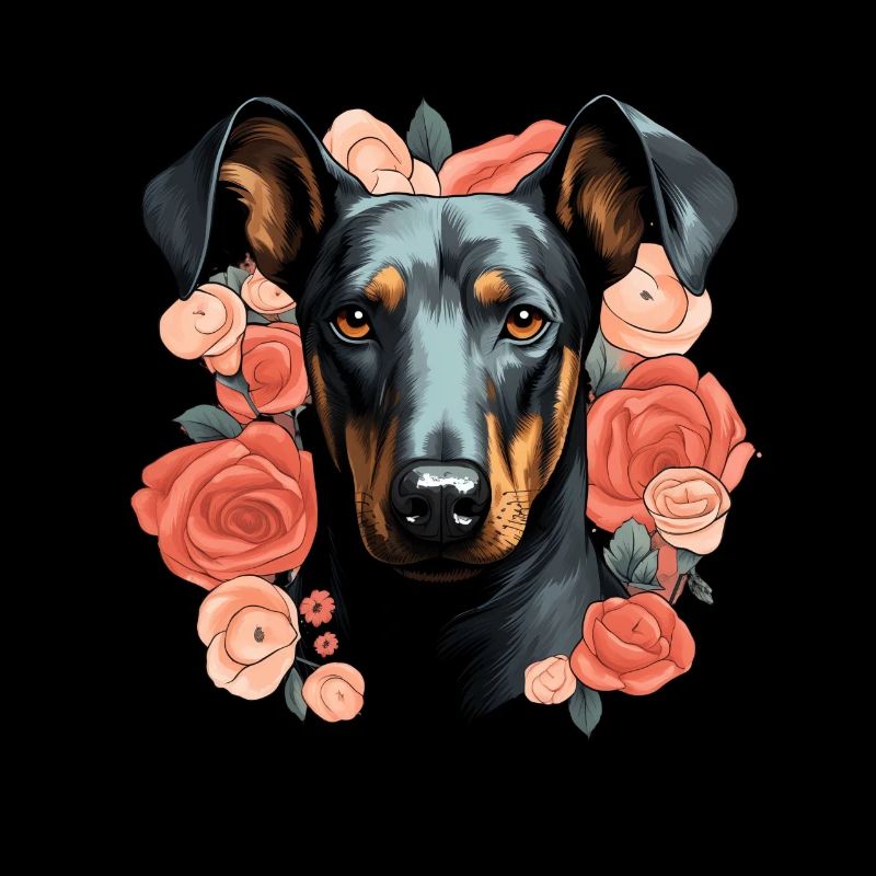 Amoureux des chiens Doberman Pinscher chien Saint-Valentin