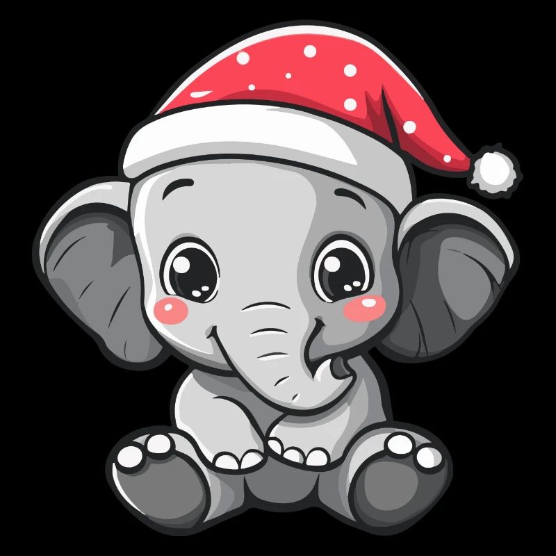 Éléphant Noël Noël