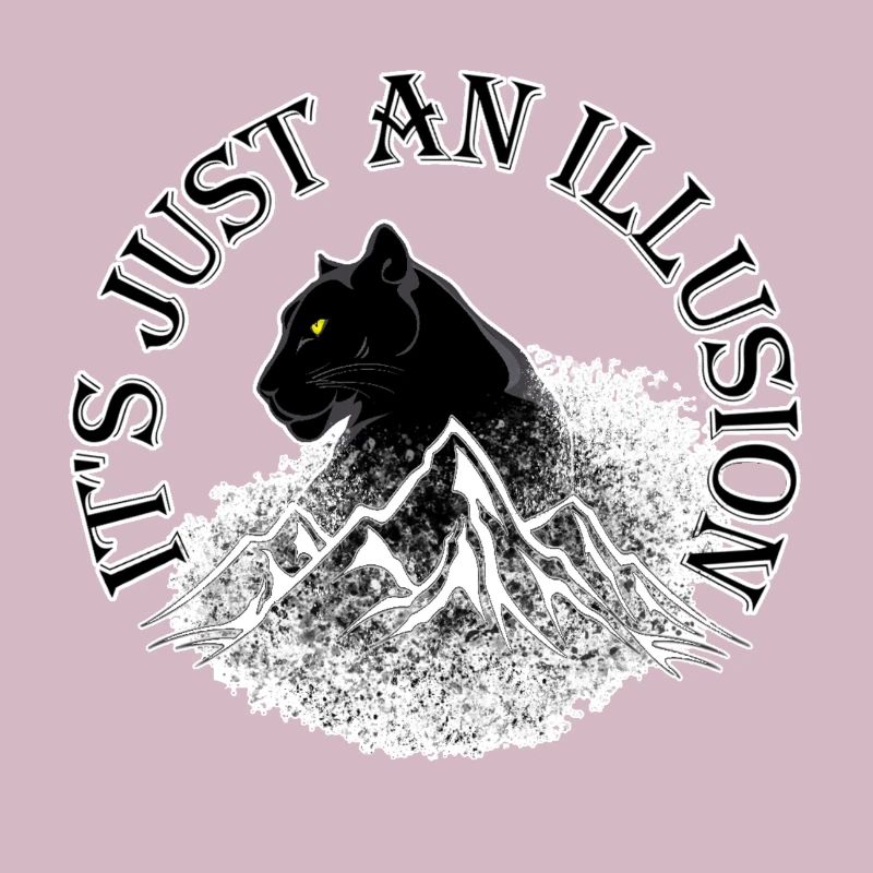 Panthère noire. C'est juste une illusion.
