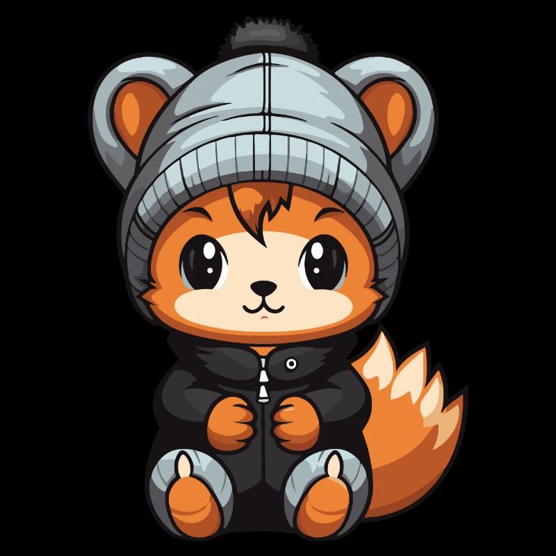 Eichhörnchen Winter Comic