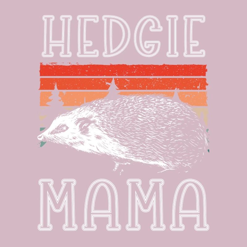 Nette Igelmutter Retro