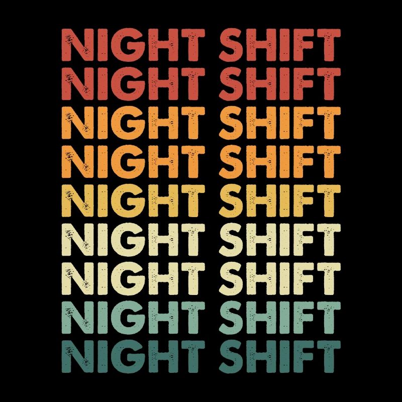 Rétro coloré Night Shift