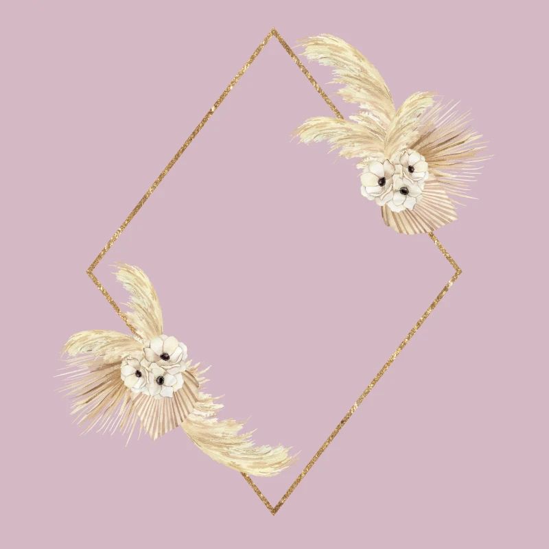 Pampas grass diamond design idea