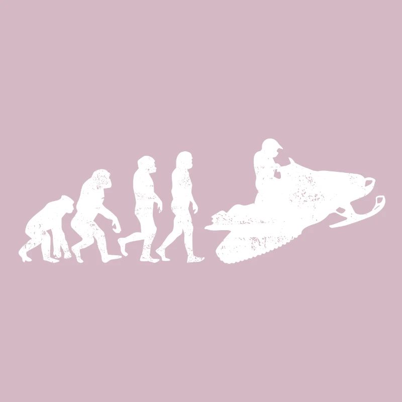 Snowmobile evolution gift snow sledge