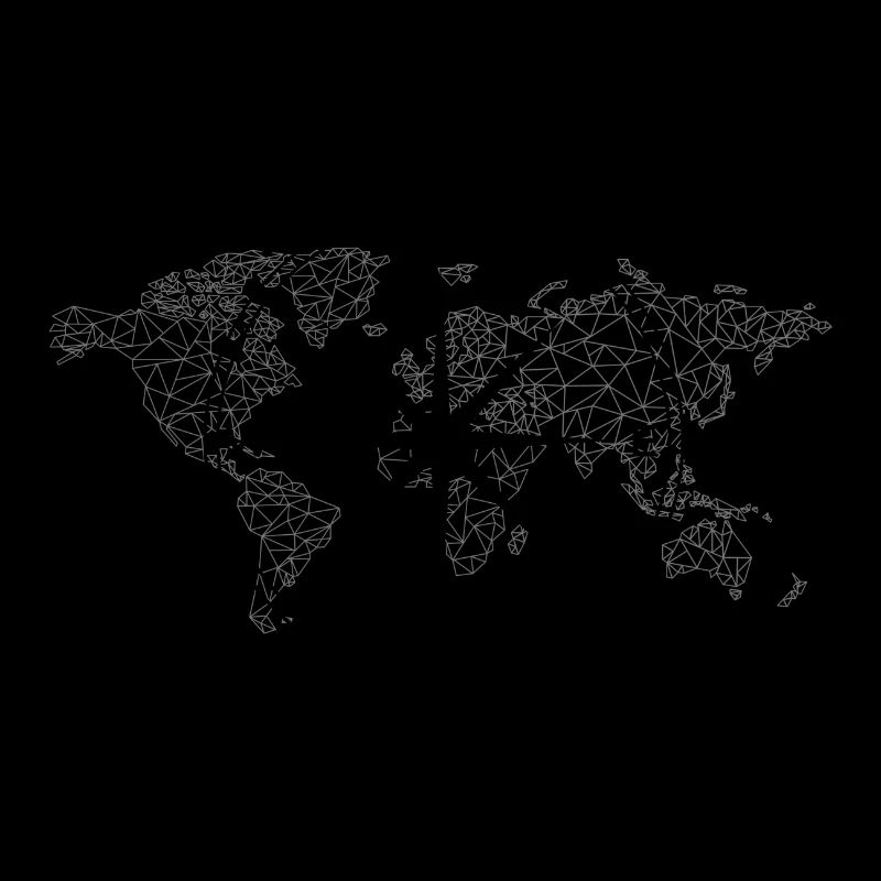 World Map - compass - gift