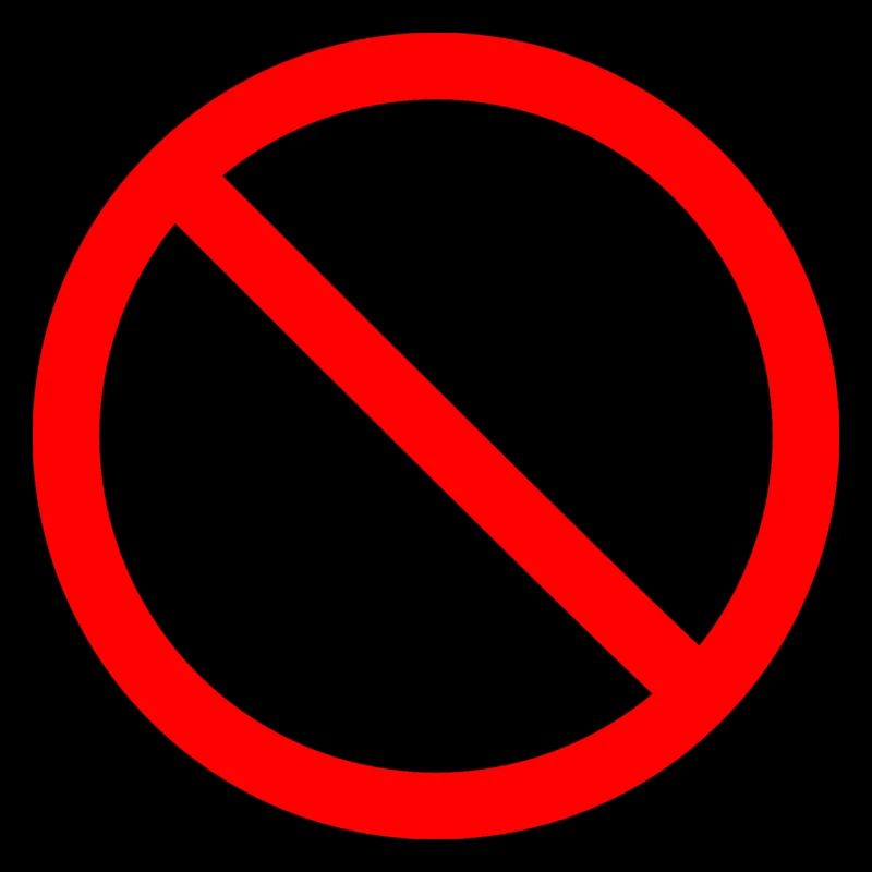 panneau d'interdiction