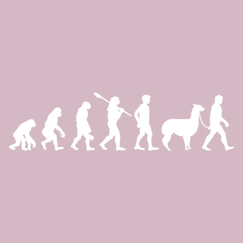 Evolution Alpaca Hike Fun Gift Idea Fun
