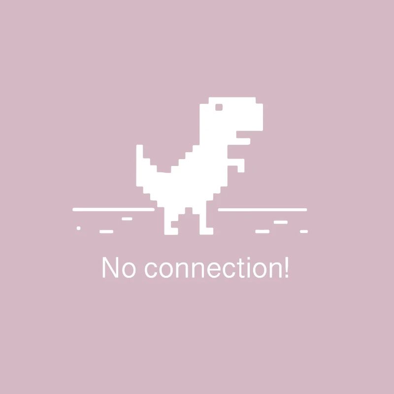 No connection computer error nerd geek trex