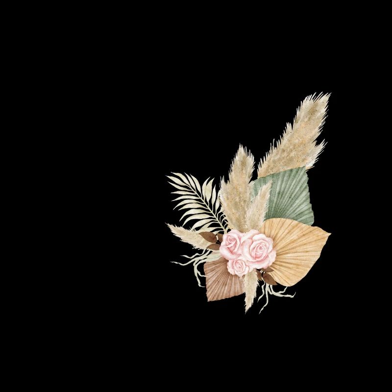 lettre A fleuris