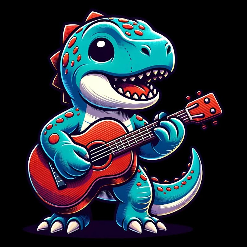 Conception de guitariste Dino mignon
