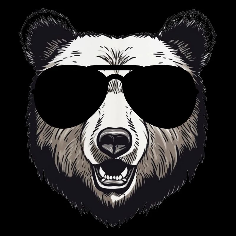 Mama Bär mit Sonnenbrille Vatertag Muttertag