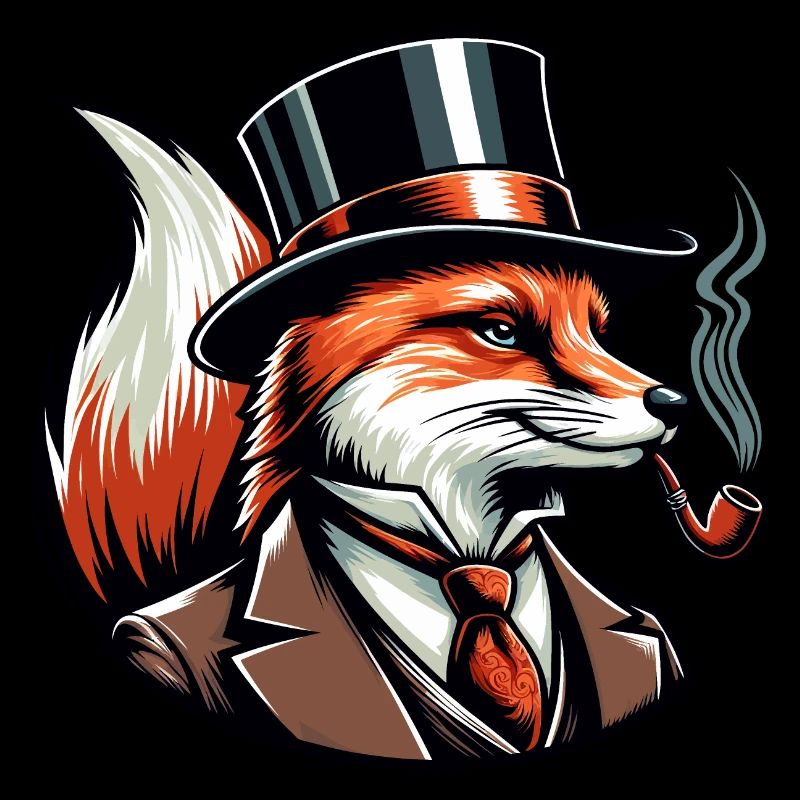 Fuchs mit Pfeife