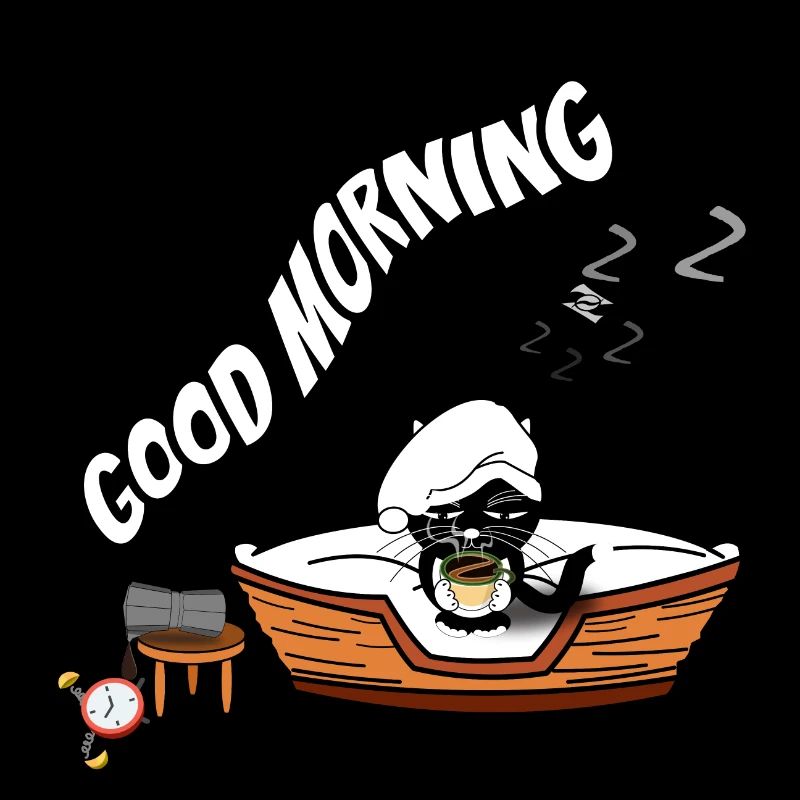 Guten Morgen schlafende Katze, Kaffeewecker
