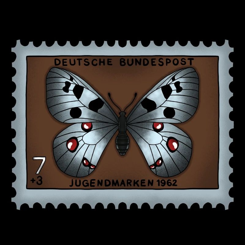 Timbre-poste papillon