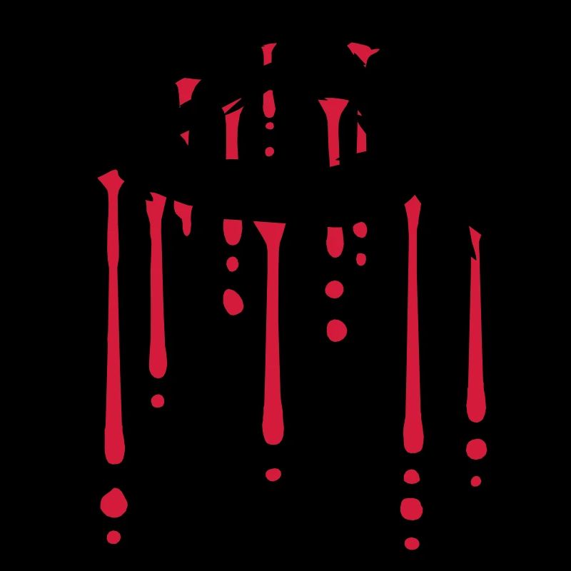 symbole d'anarchie goutte de sang