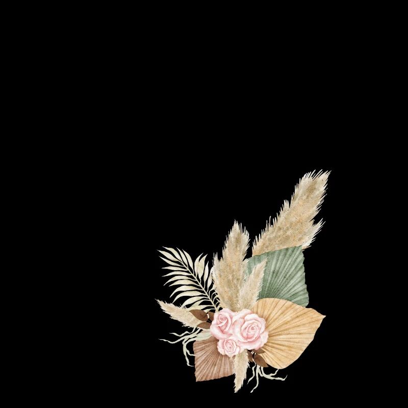lettre U fleuris