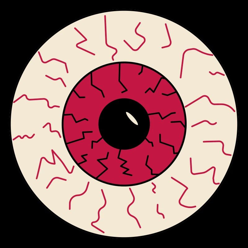 oeil injecté de sang halloween