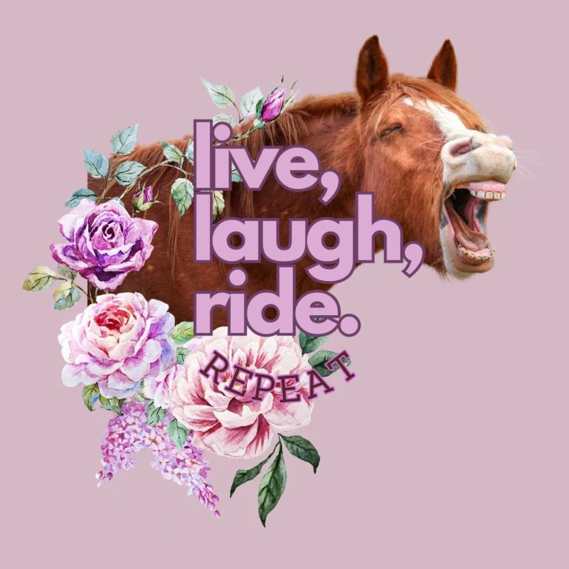 live laugh ride repeat Lebe lache reite wiederhole