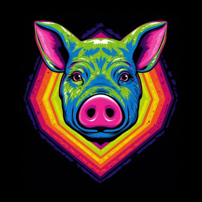 drôle cochon bacon tshirt citation motif cochon d’Inde