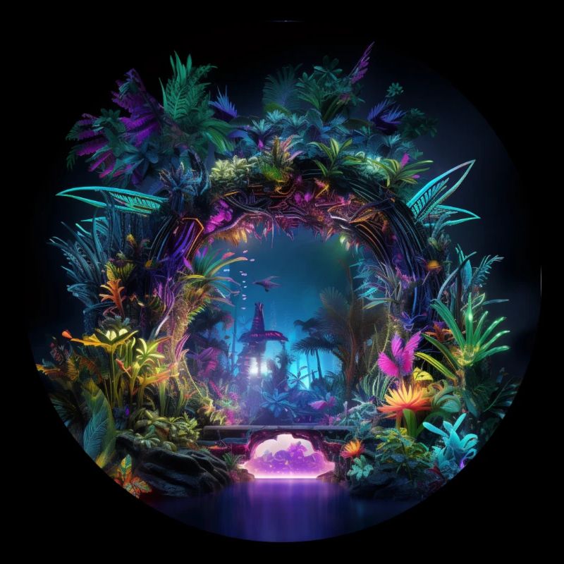 Aventures dans la jungle brillante: Neon Jungle Explore