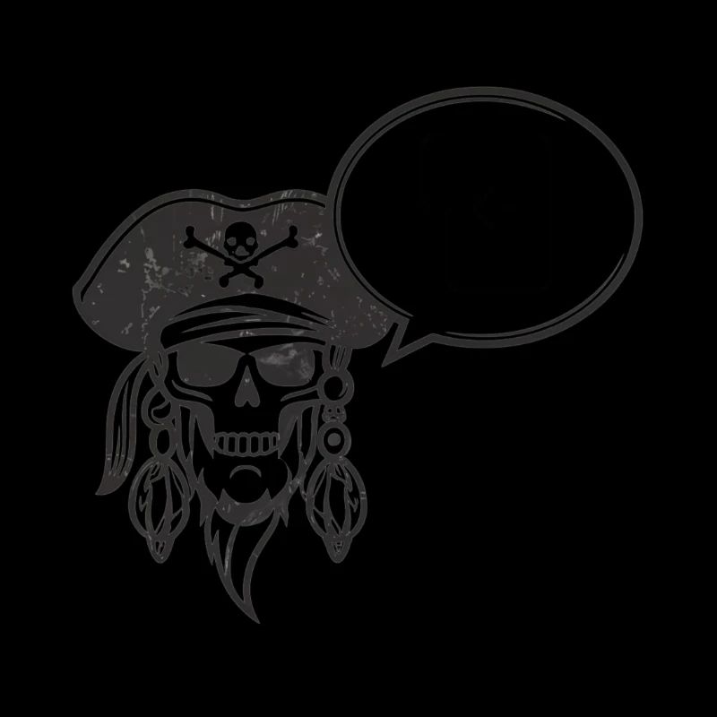 Le pirate dit Entrez ! Prêt à attaquer