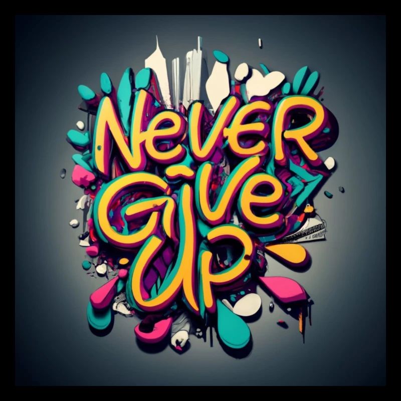 never give up