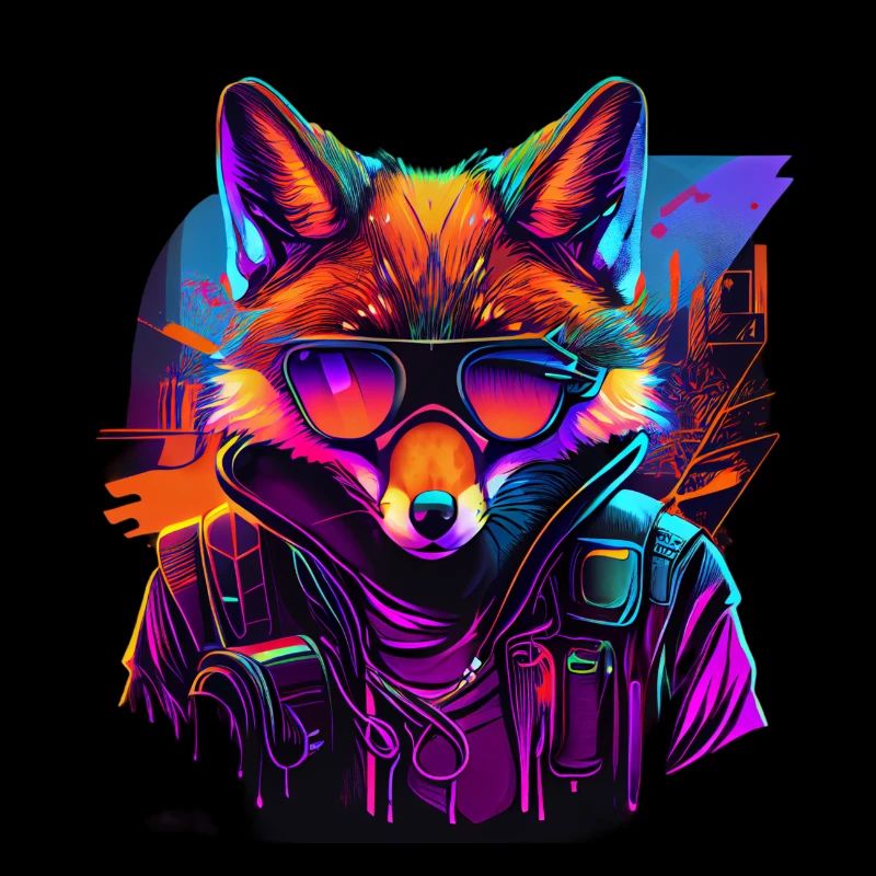 Creative Robber Fox Design Fox Lovers