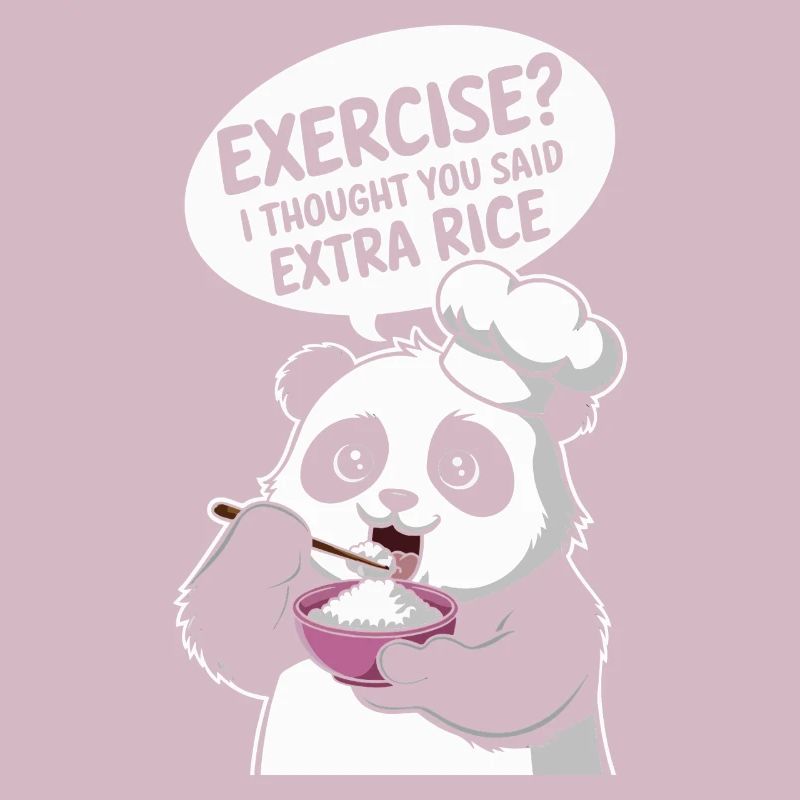 panda bear said extra rice