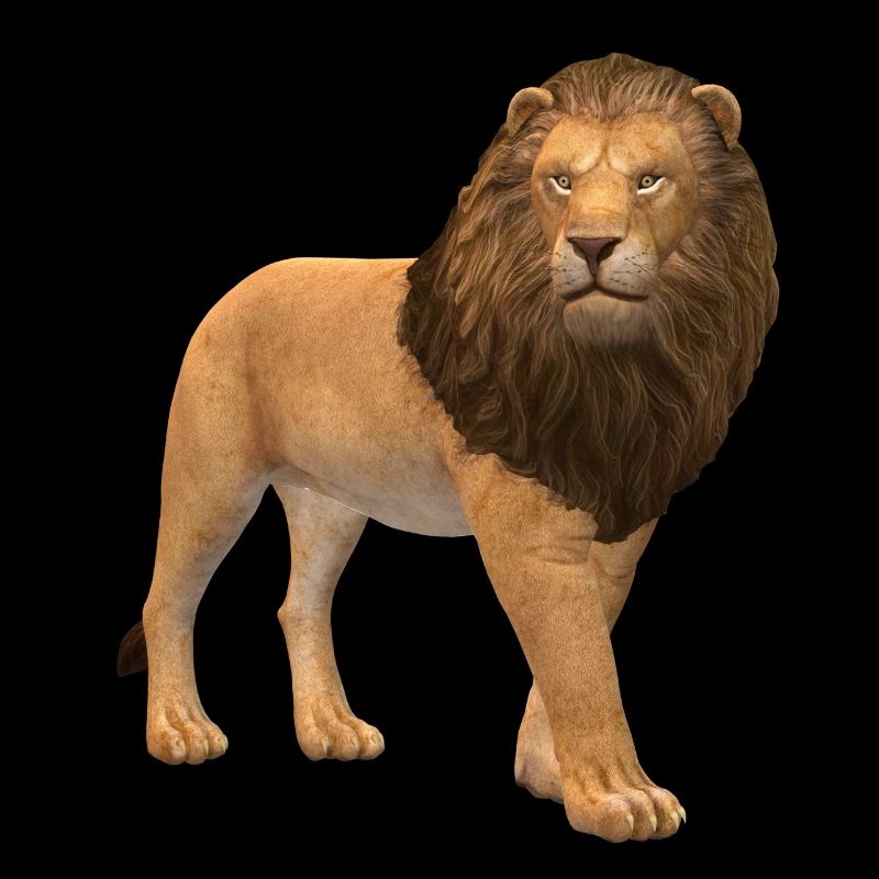 3D Löwe