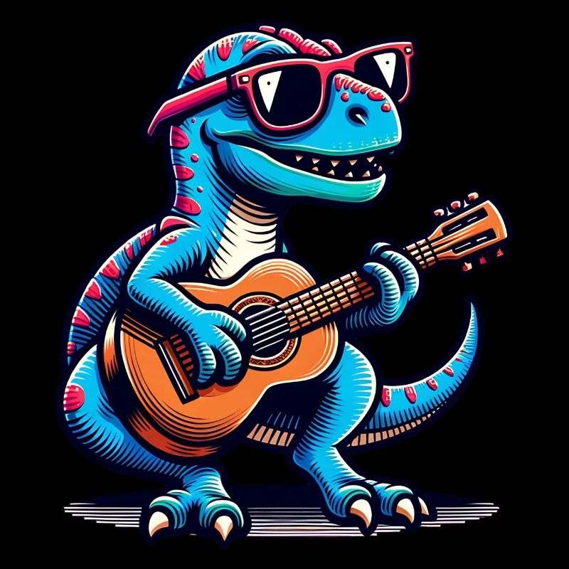 Design unique de guitariste Dino