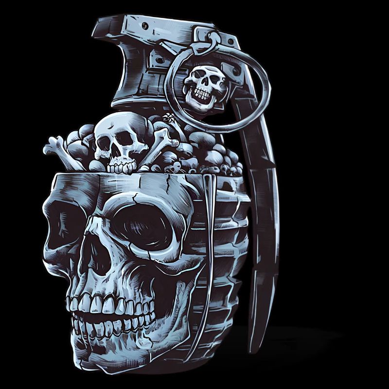 Conception de grenade squelette