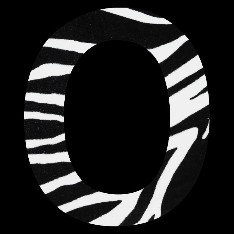 Letter o zebra
