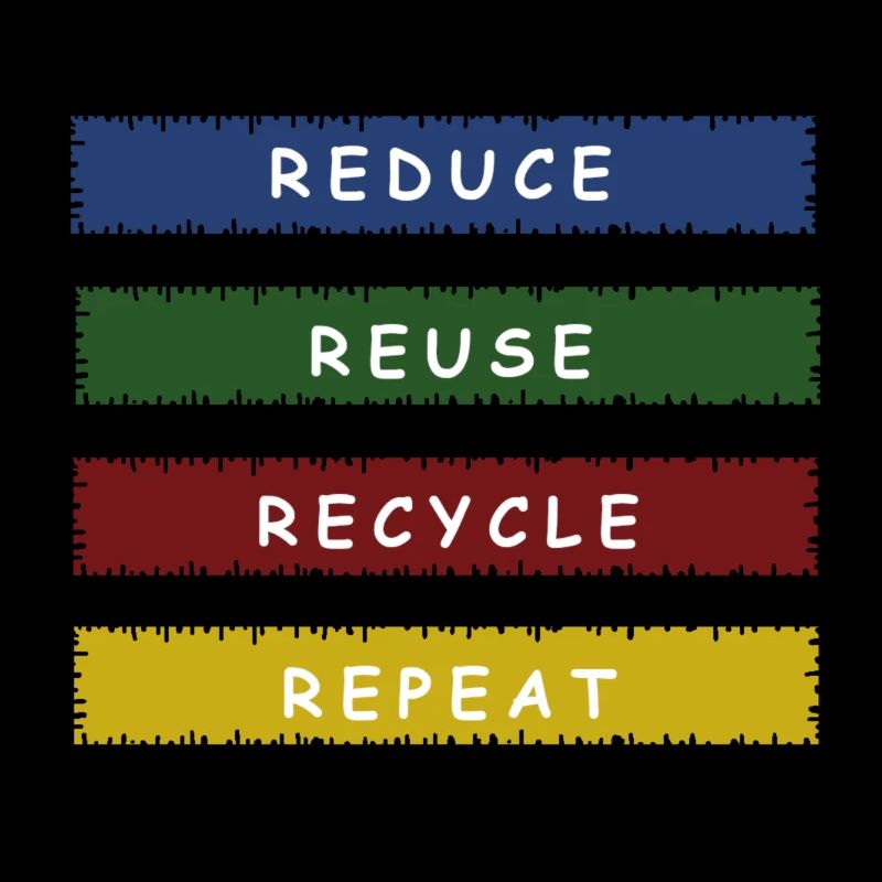 REDUCE REUSE RECYCLE climate protector environmental protection
