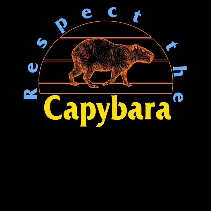 Capybara-Hemd, respektieren Sie das Capybara Cute Retro