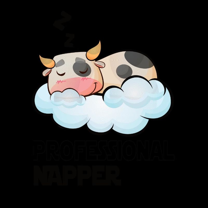 Professinonal Napper Cow Sleeping Late Riser