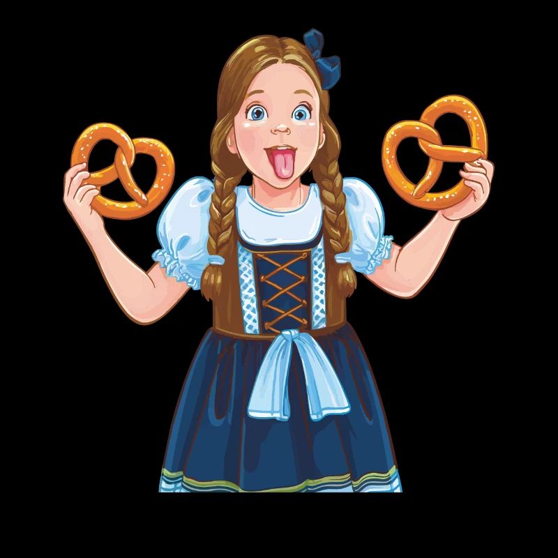 MÄDCHEN DIRNDL BREZEL