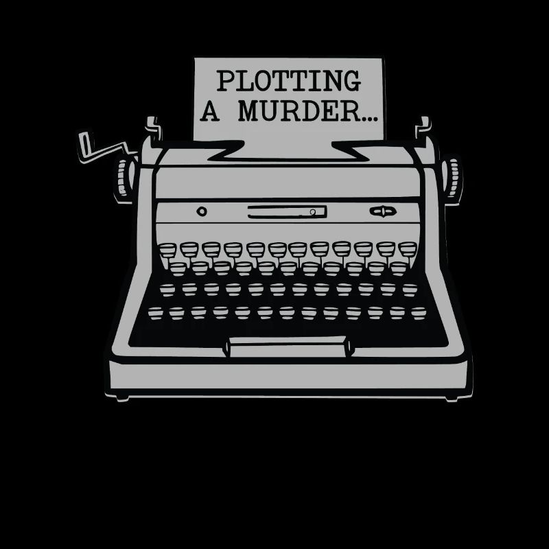 Plotting A Murder Typewriter Author Writer Book