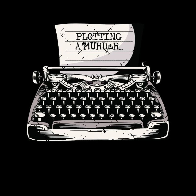 Plotting A Murder Typewriter Author Writer Book